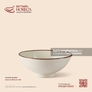 Bát (chén) cơm dáng loe 12.5cm - Trứng Sáo