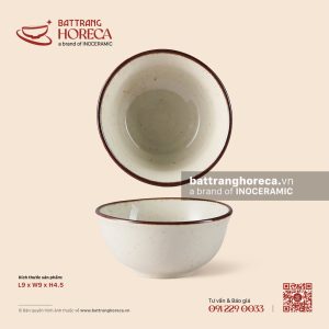 Bát (chén) mắm dáng loe 9cm - Trứng Sáo