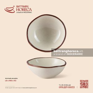 Bát (chén) mắm méo 8cm - Trứng Sáo