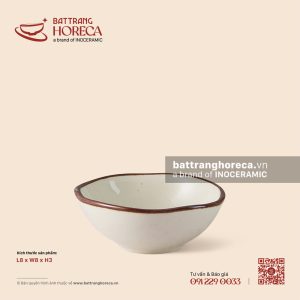 Bát (chén) mắm méo 8cm - Trứng Sáo