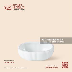 Bát (đĩa) gia vị bầu dục lượn 8 x 6cm - Minh Nguyệt