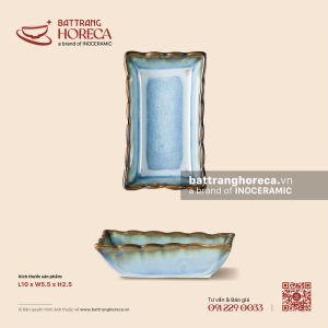 Bát (đĩa) gia vị chữ nhật 10 x 5.5cm - Diêm Lam