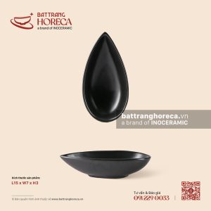 Bát (đĩa) gia vị giọt nước 15 x 7cm - U Linh