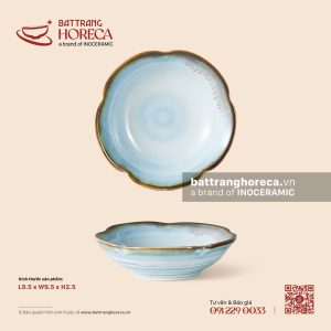 Bát (đĩa) gia vị hoa 9.5cm - Diêm Lam