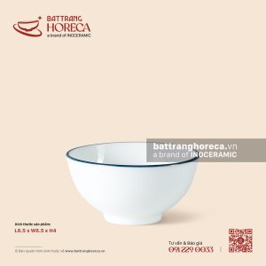 Bát (đĩa) gia vị mắm tròn 8.5cm - Minh Nguyệt chỉ xanh