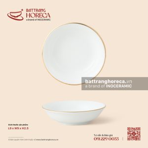 Bát (đĩa) gia vị muối tròn 9cm - Minh Nguyệt chỉ vàng