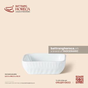 Bát (đĩa) gia vị muối vuông 6.5cm - Minh Nguyệt
