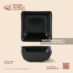 Bát (đĩa) gia vị muối vuông 8cm - U Linh