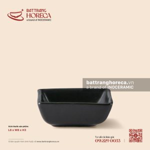 Bát (đĩa) gia vị muối vuông 8cm - U Linh