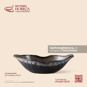 Bát đựng gà không chân 31.5 x 16.5cm - Ô Vân
