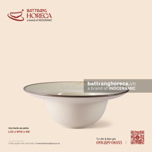 Bát mũ (nón) vành 33 x 15cm - Trứng Sáo
