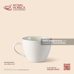 Cốc café Capuchino vát 13 x 9.5cm - Ưu Đàm