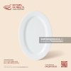Đĩa bầu dục (oval) lá - Minh Nguyệt - Bát Tràng Horeca Đĩa bầu dục (oval) lá - Minh Nguyệt