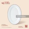 Đĩa bầu dục (oval) lá - Minh Nguyệt chỉ xanh