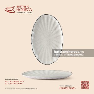 Đĩa bầu dục (oval) múi - Ưu Đàm