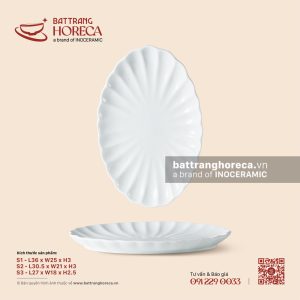 Đĩa bầu dục (oval) múi - Minh Nguyệt