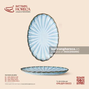 Đĩa bầu dục (oval) múi - Diêm Lam