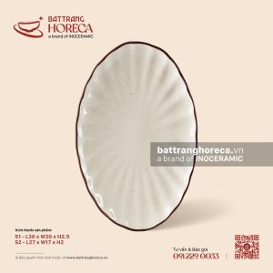 Đĩa bầu dục (oval) múi - Ưu Đàm