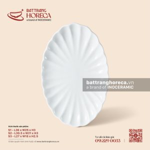 Đĩa bầu dục (oval) múi - Minh Nguyệt