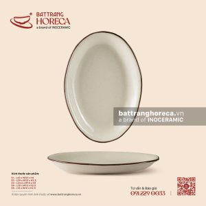 Đĩa bầu dục (oval) sâu - Trứng Sáo