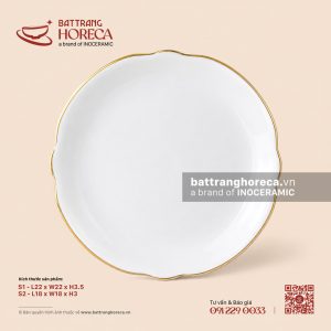 Đĩa hoa - Minh Nguyệt chỉ vàng