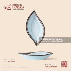 Đĩa hoa khế 23 x 12cm - Diêm Lam