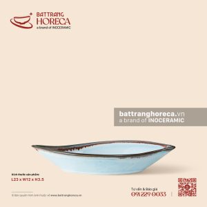 Đĩa hoa khế 23 x 12cm - Diêm Lam
