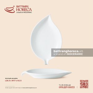 Đĩa lá xoài 26.5 x 17cm - Minh Nguyệt