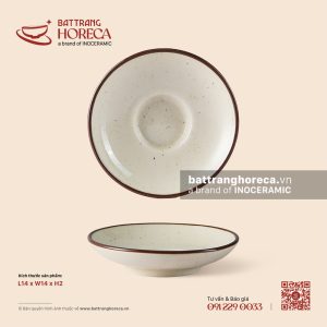 Đĩa lót chén 14cm - Trứng Sáo