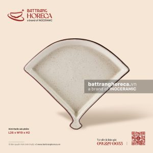 Đĩa quạt 26 x 19cm - Trứng Sáo