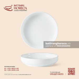 Đĩa salad (bát Nhật) cao - Minh Nguyệt