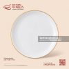 Đĩa salad (bát Nhật) thấp 26cm - Minh Nguyệt chỉ vàng