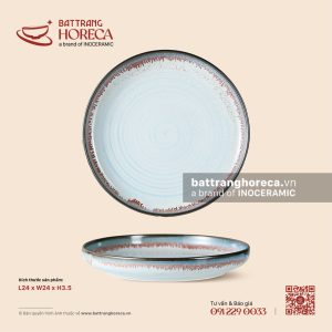 Đĩa salad thẳng thành 24cm - Diêm Lam
