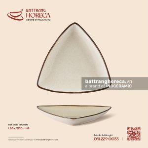 Đĩa tam giác 30cm - Trứng Sáo