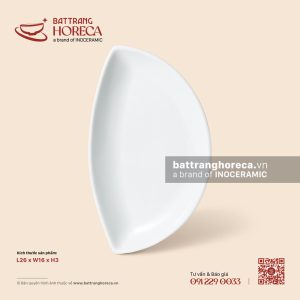Đĩa trăng khuyết (bán nguyệt) 26 x 16cm - Minh Nguyệt