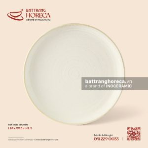 Đĩa tròn sâu thành thấp 20cm – Mộc Sa