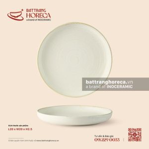 Đĩa tròn sâu thành thấp 20cm – Mộc Sa
