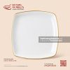 Đĩa vuông cắt 20.5cm - Minh Nguyệt chỉ vàng