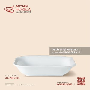 Đĩa vuông sâu 20cm - Minh Nguyệt