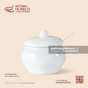 Hũ đựng gia vị tròn kèm thìa 10cm - Minh Nguyệt