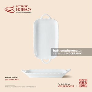 Khay chữ nhật 2 tai 33 x 7cm - Minh Nguyệt