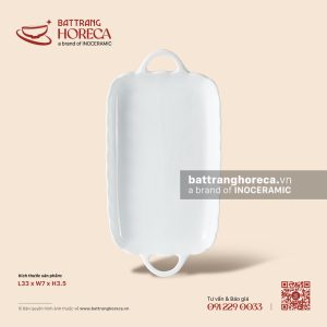 Khay chữ nhật 2 tai 33 x 7cm - Minh Nguyệt