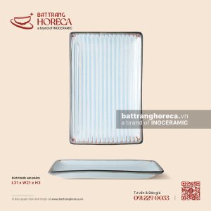 Khay chữ nhật 31 x 21cm - Diêm Lam