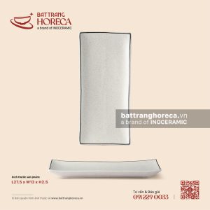 Khay chữ nhật ảo dài 27.5 x 13cm - Ưu Đàm