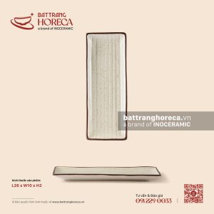 Khay chữ nhật dài 26 x 10cm - Trứng Sáo