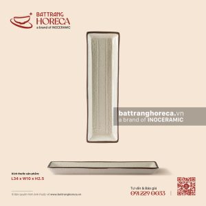 Khay chữ nhật dài 34 x 10cm - Trứng Sáo