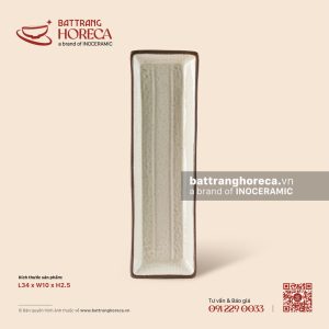 Khay chữ nhật dài 34 x 10cm - Trứng Sáo