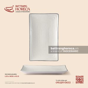 Khay chữ nhật nan 33 x 20cm - Ưu Đàm