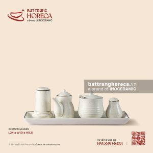 Khay hũ đựng gia vị 34 x 10cm - Ưu Đàm