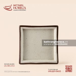 Khay vuông thành dày 9cm - Trứng Sáo